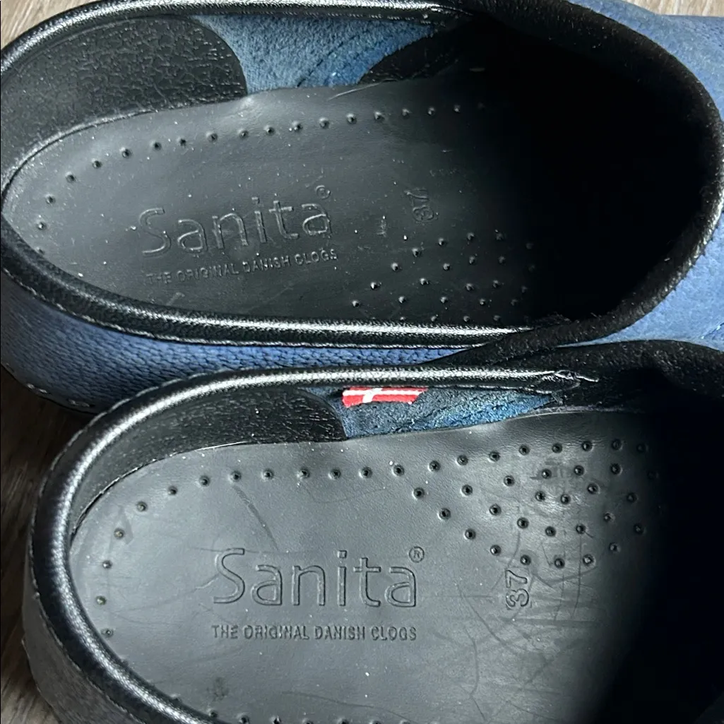 Sanita Clogs Size 37 (US 6.5) Blue - Image 4