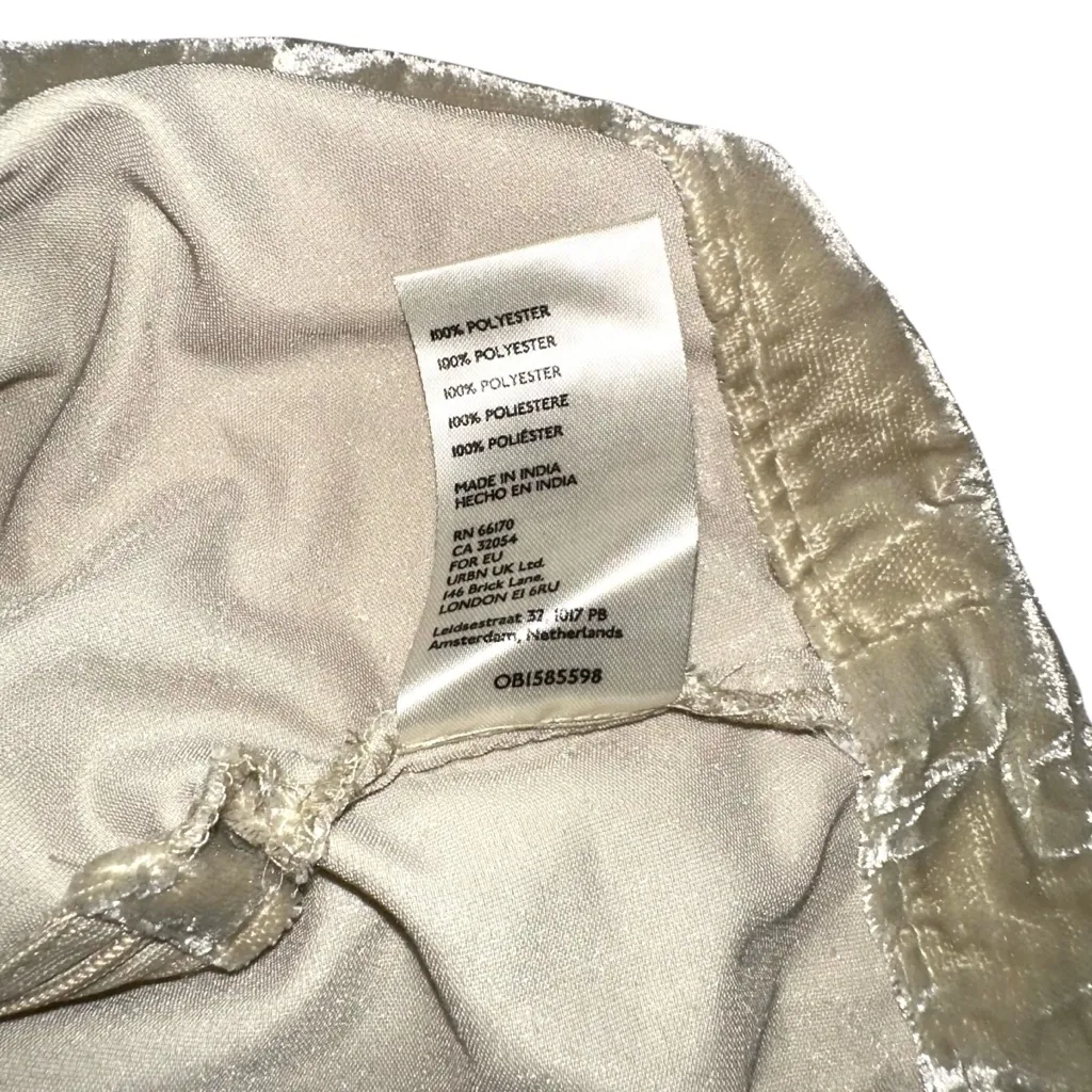 Free People Annalise Velvet Side Cut Out/Slit  Mini Skirt 2 in Morning Oat - Image 7