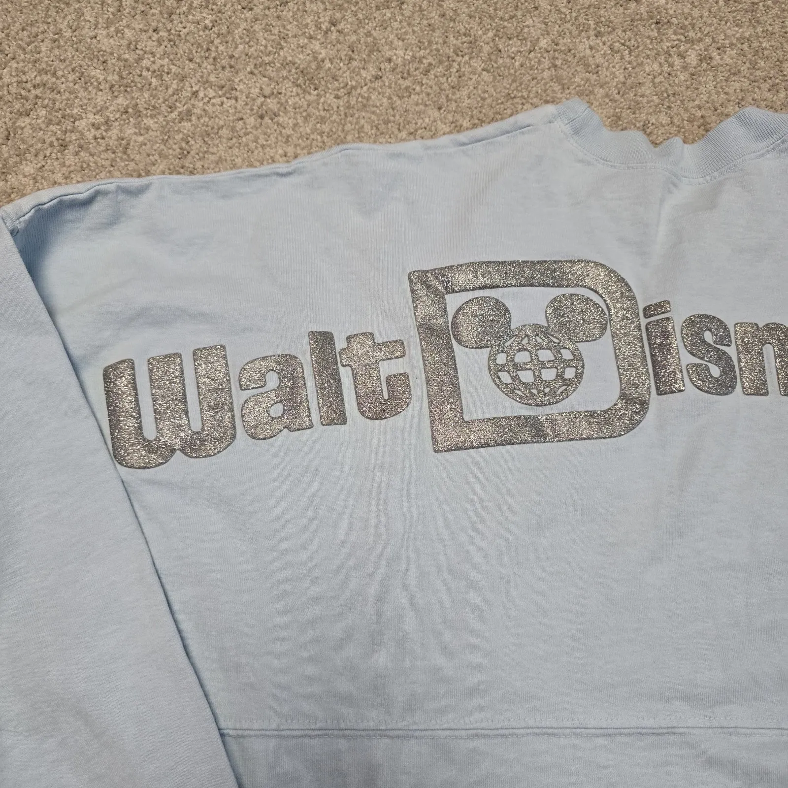 Disney Parks Spirit Jersey Walt Disney World Cinderella Glass Slipper Glitter MD - Image 2