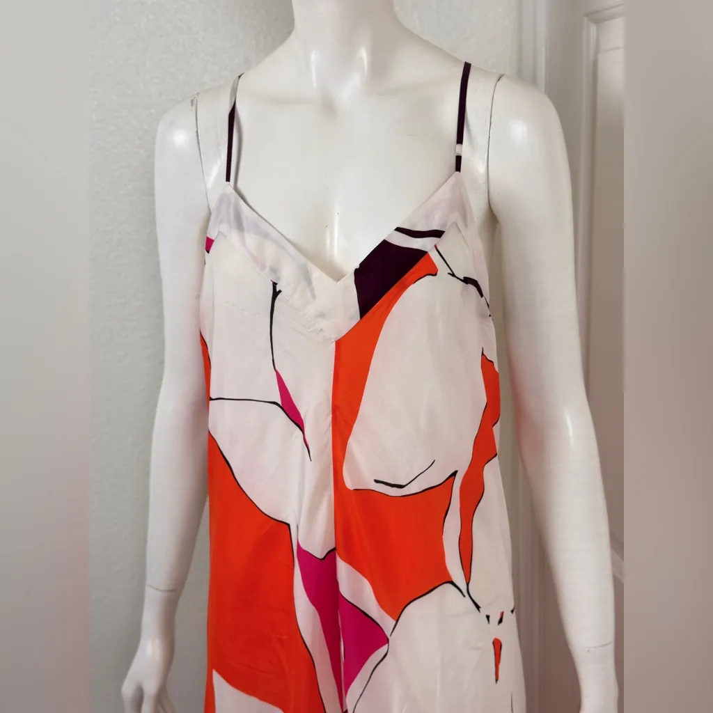 DIANE VON FURSTENBERG EDEN GARDEN FAB SILK DRESS GOWN Size 10 - Image 9