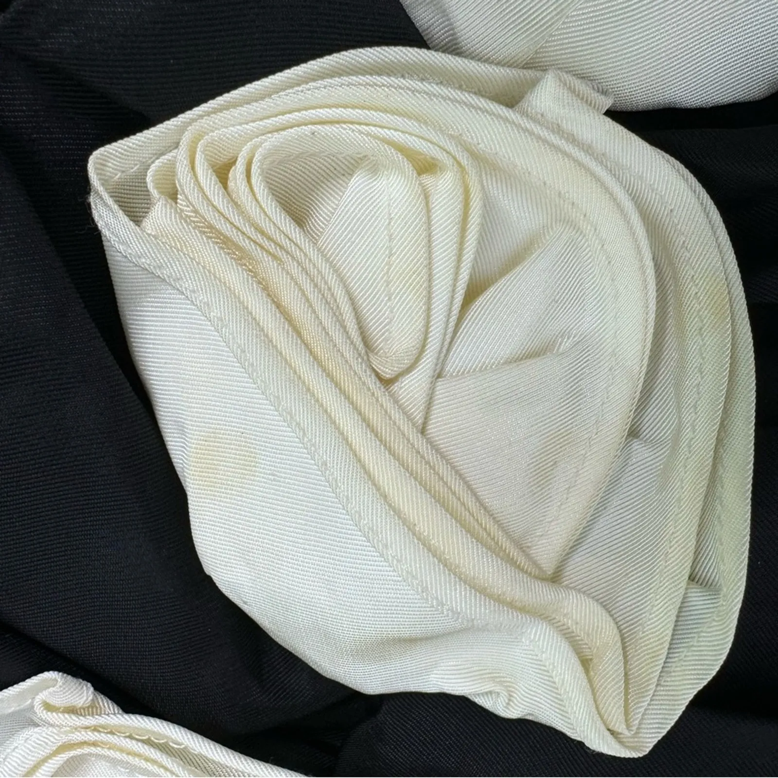 Vintage Y2K Gunne Sax Polka Dot Strapless Floral Dress High Low Rosette - Image 10