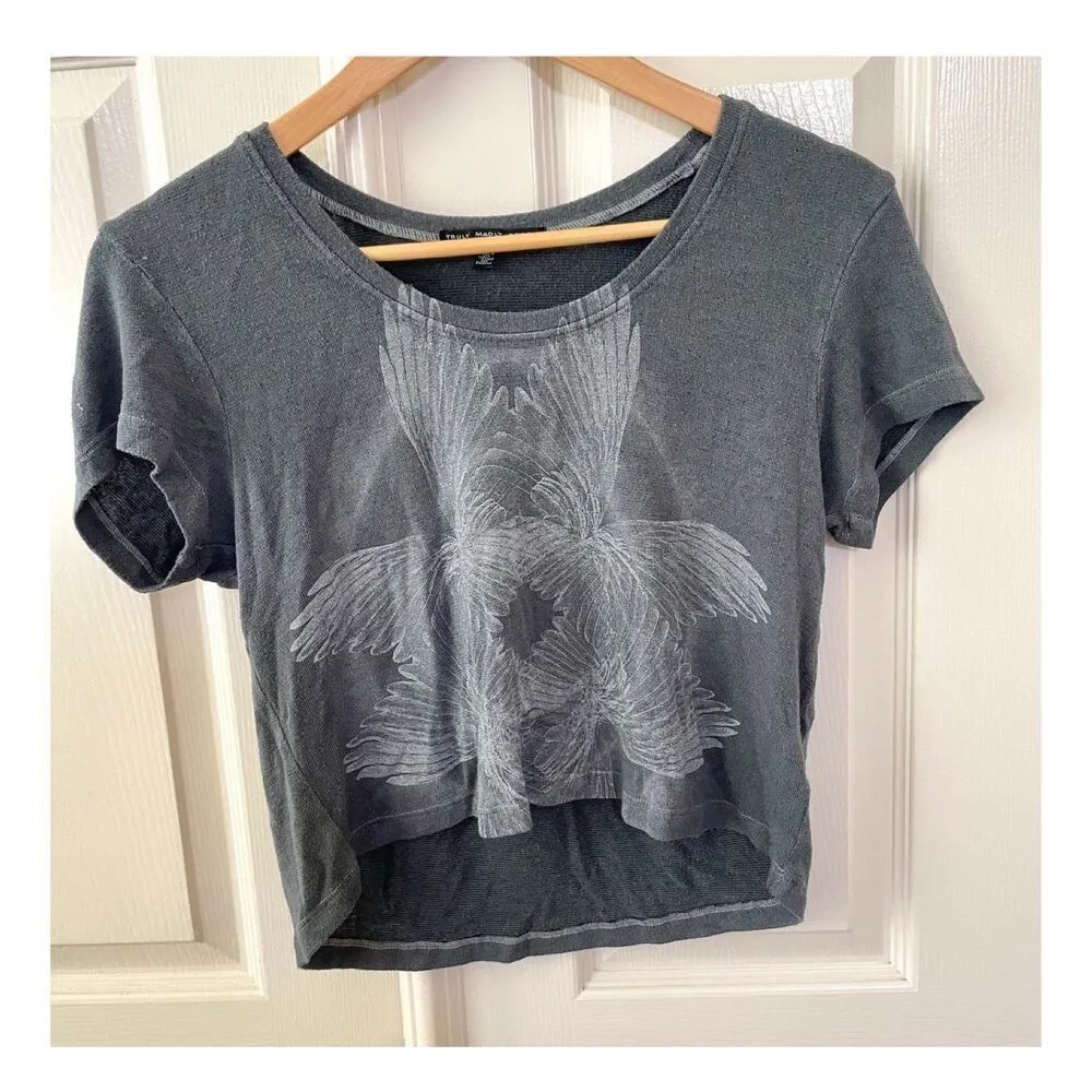 Truly Madly Deeply grey short sleeved graphic T shirt - Image 2