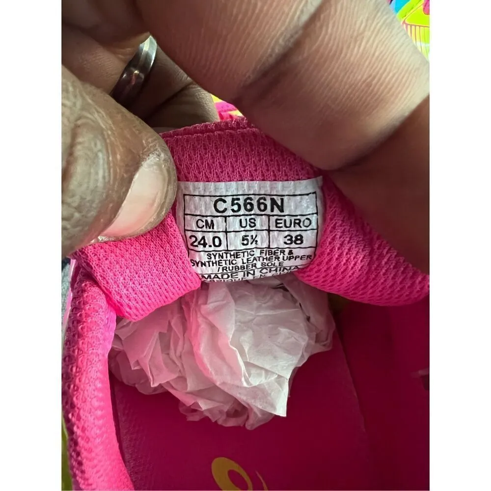 ASICS Gel Contend 3 Running Shoes C566N Women's Size US 5.5 Pink/FYG Reflective - Image 11