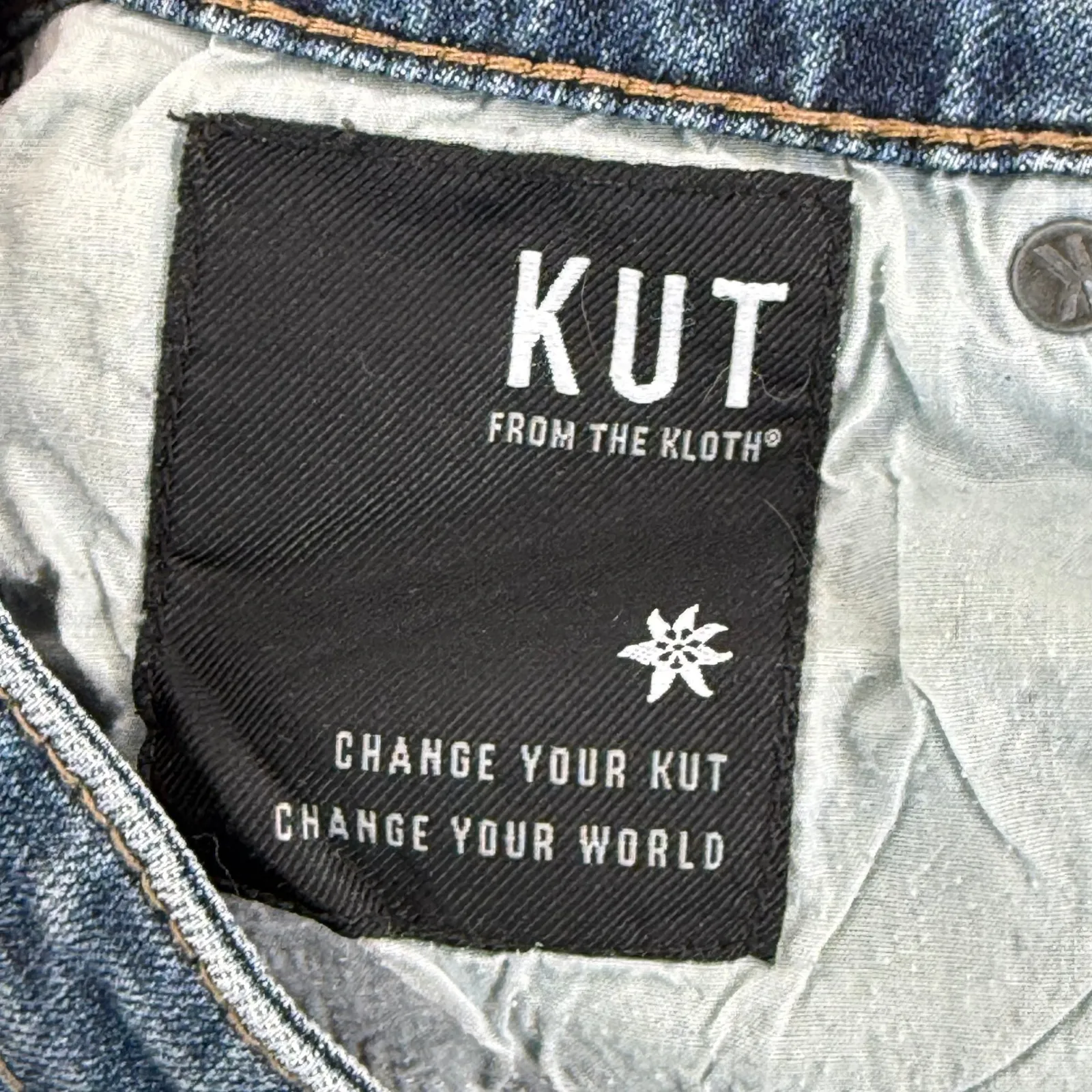 KUT From The Kloth Reese Ankle Straight Leg Jeans Women Size 6 Frayed Hem - Image 11