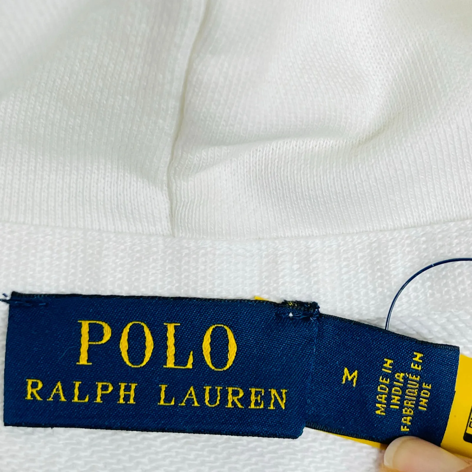 Polo Ralph Lauren Novelty Cropped Hoodie Sweatshirt size M New oversized - Image 5