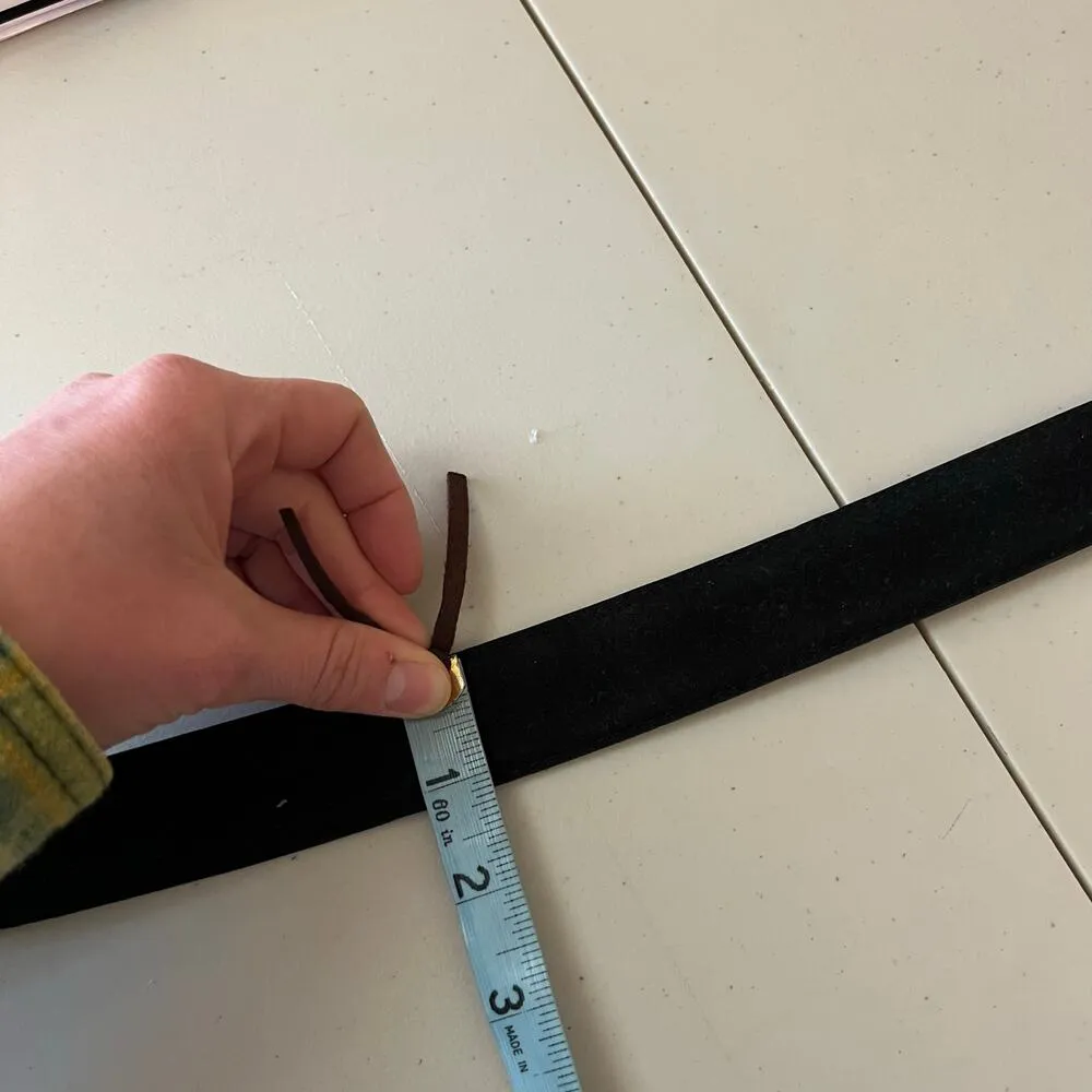 Vintage Dickies 90s Black Genuine Leather Silver Snap Buckle Closure Size XL - Image 10