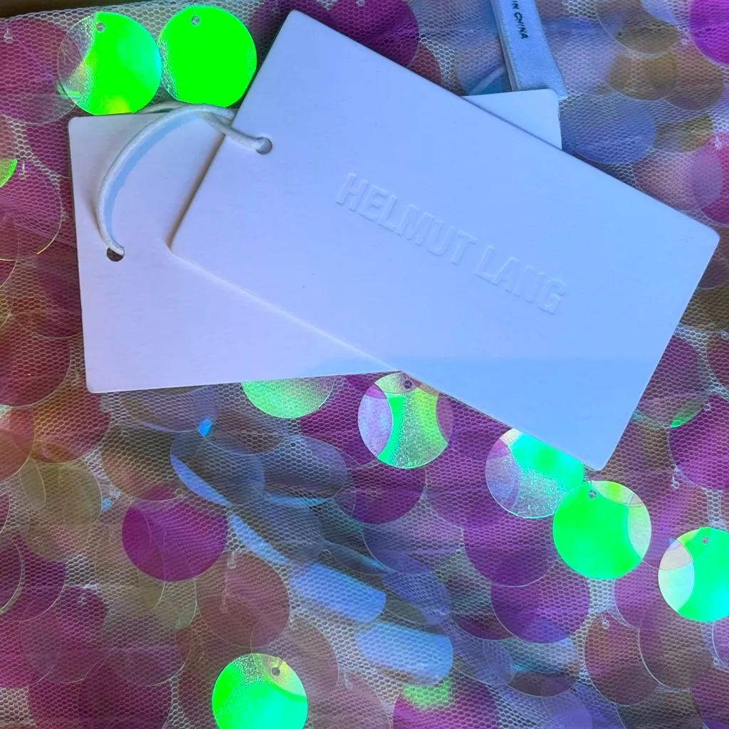 NWT Helmut Lang Scale Sequin Skirt 12 color mirror - Image 10