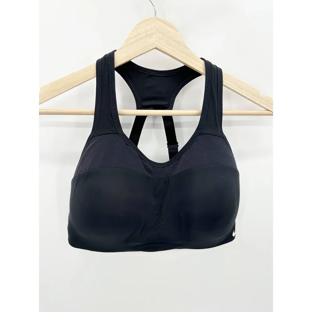 Nike Black Cutout Adjustable Strap Activewear Sports Bra Women's Size Medium M - Image 9
