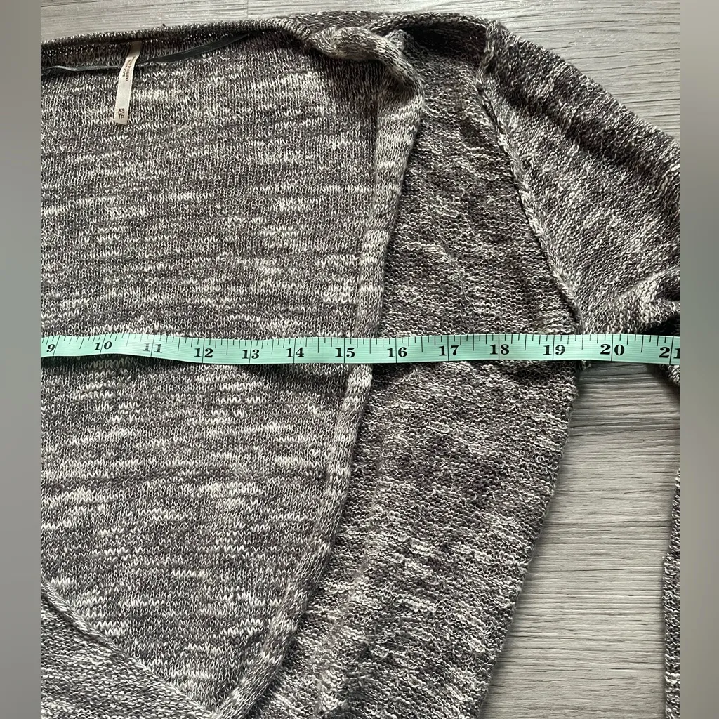 Free People Gotham Faux Wrap Cotton Linen Sweater XS - Image 9