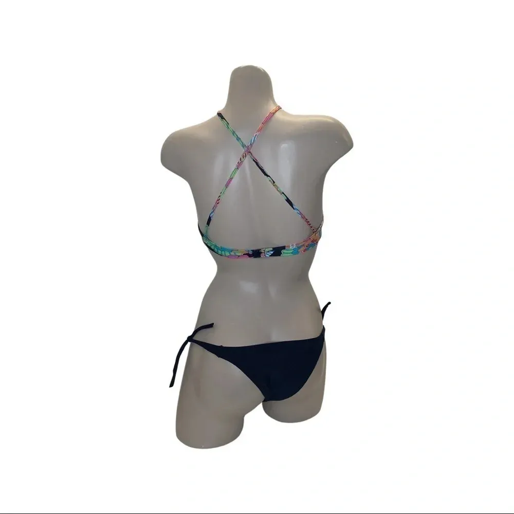 Recco Size M brazilian floral print bikini set. New With Tags Pink Size M - Image 3