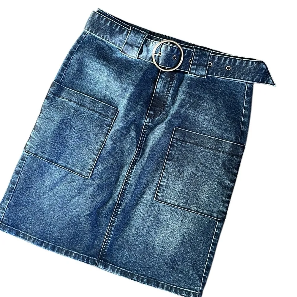 D.Jeans belted denim skirt - Image 4