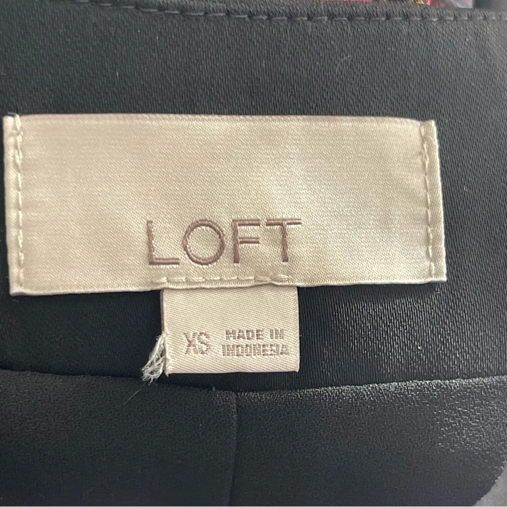 LOFT | Blue Floral Belted Jacket Sz XS - Image 8