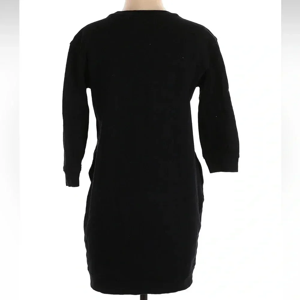 ATM Anthony Thomas Melillo Black Long Sleeve Sweatshirt Mini Dress Size Small S - Image 6