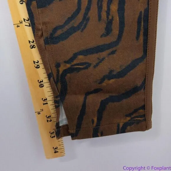 NEW WeWoreWhat Tiger Stripe Piped Stiletto Slit‎ The Icon Jeans, 29 - Image 11