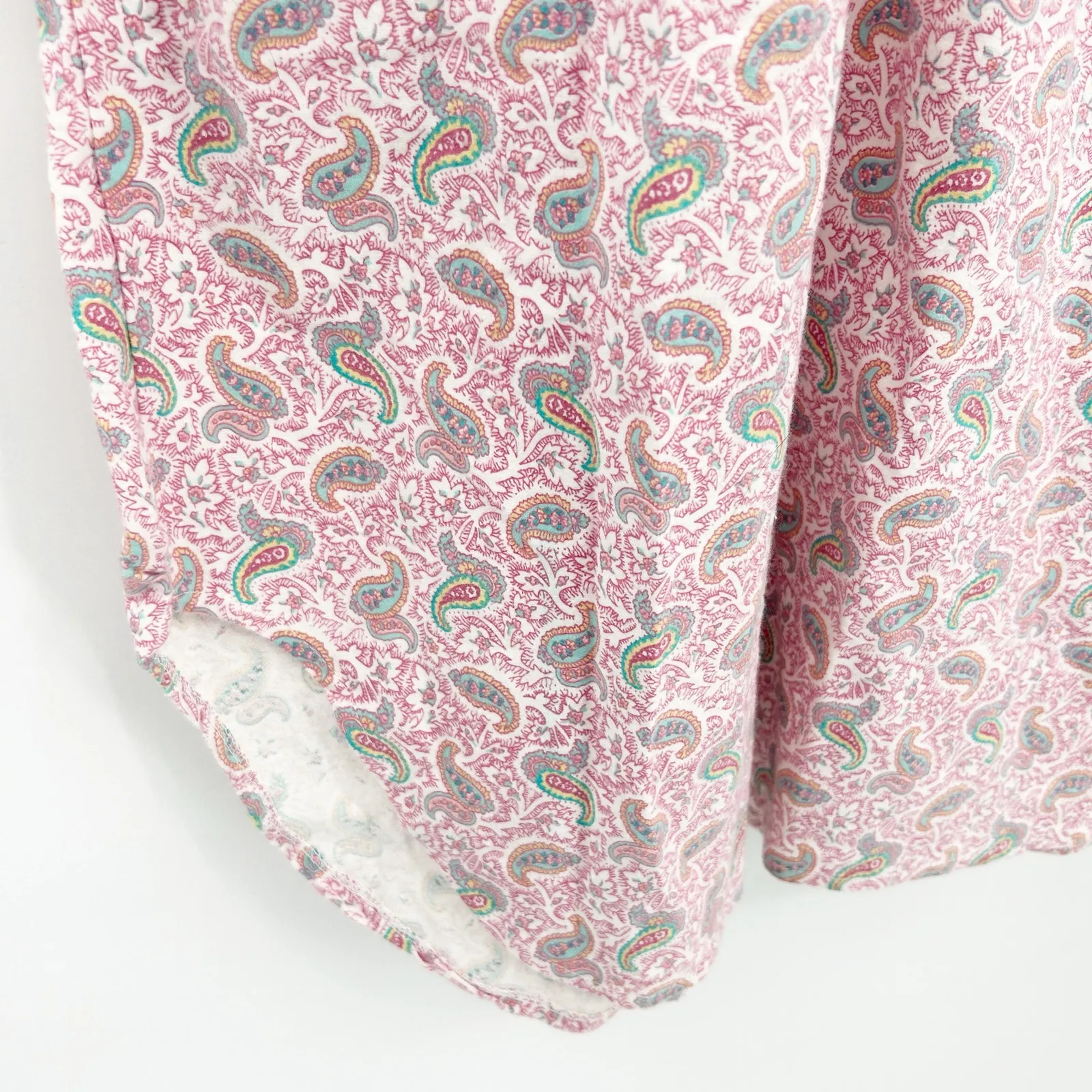 Gilligan & O'Malley Womens Vintage Paisley Long Sleeve Nightgown Sleep Dress S Pink - Image 4