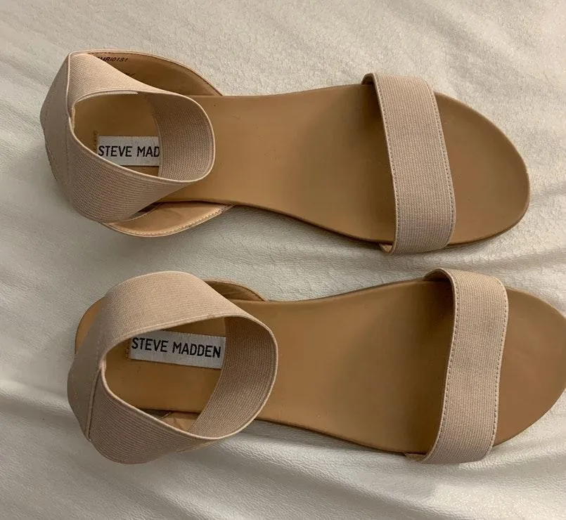 Steve Madden Beige Strappy Sandals - Image 2