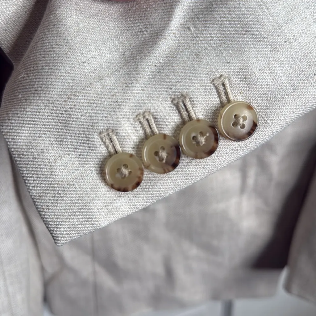 J Crew Alexandra Jacket Blazer in stretch linen blend W1766 Sz 14 - Image 8