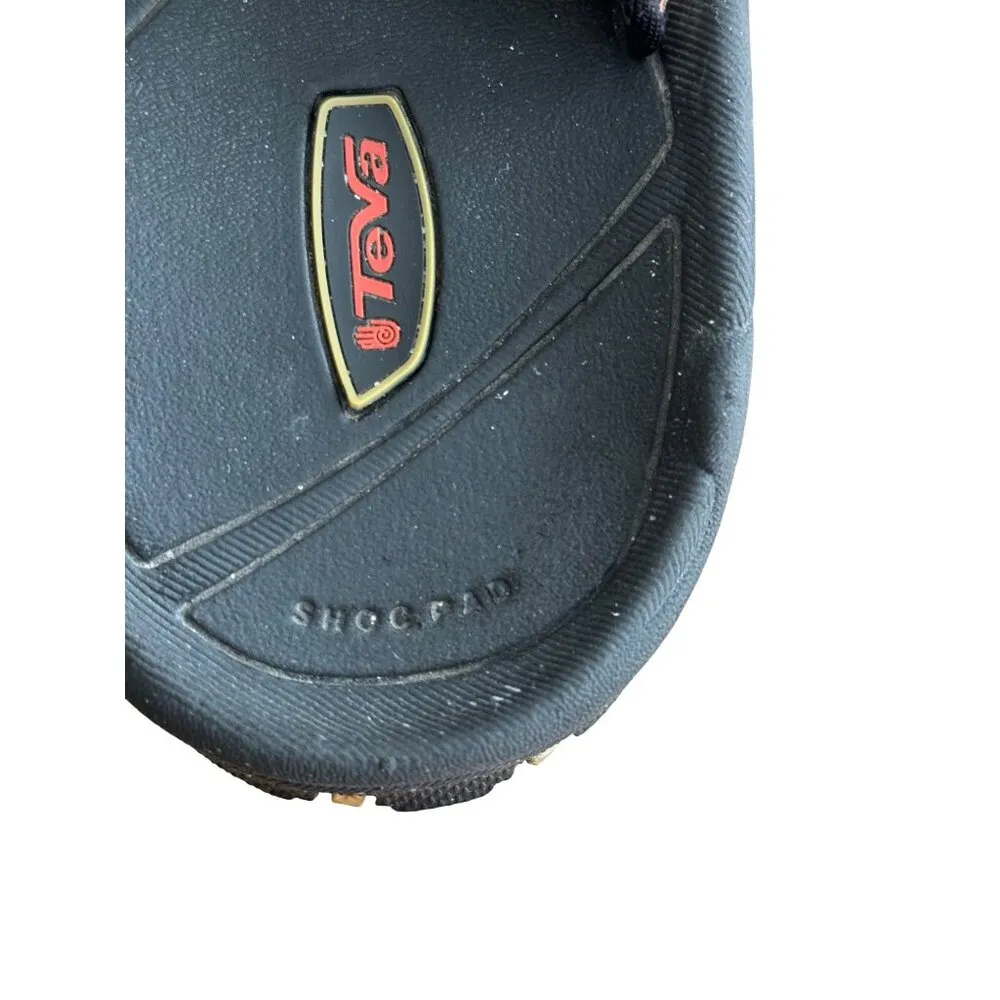 Teva Sandals Shock Pad Slip-On Black & Brown Size 8 M Comfortable & Durable - Image 6