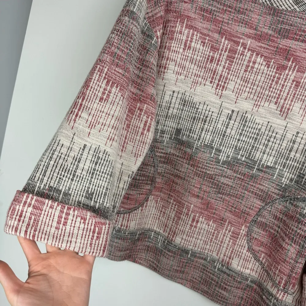 Anthropologie Postmark Etched Sunset Pullover Top Sz XS Pockets Art to Wear - Image 9