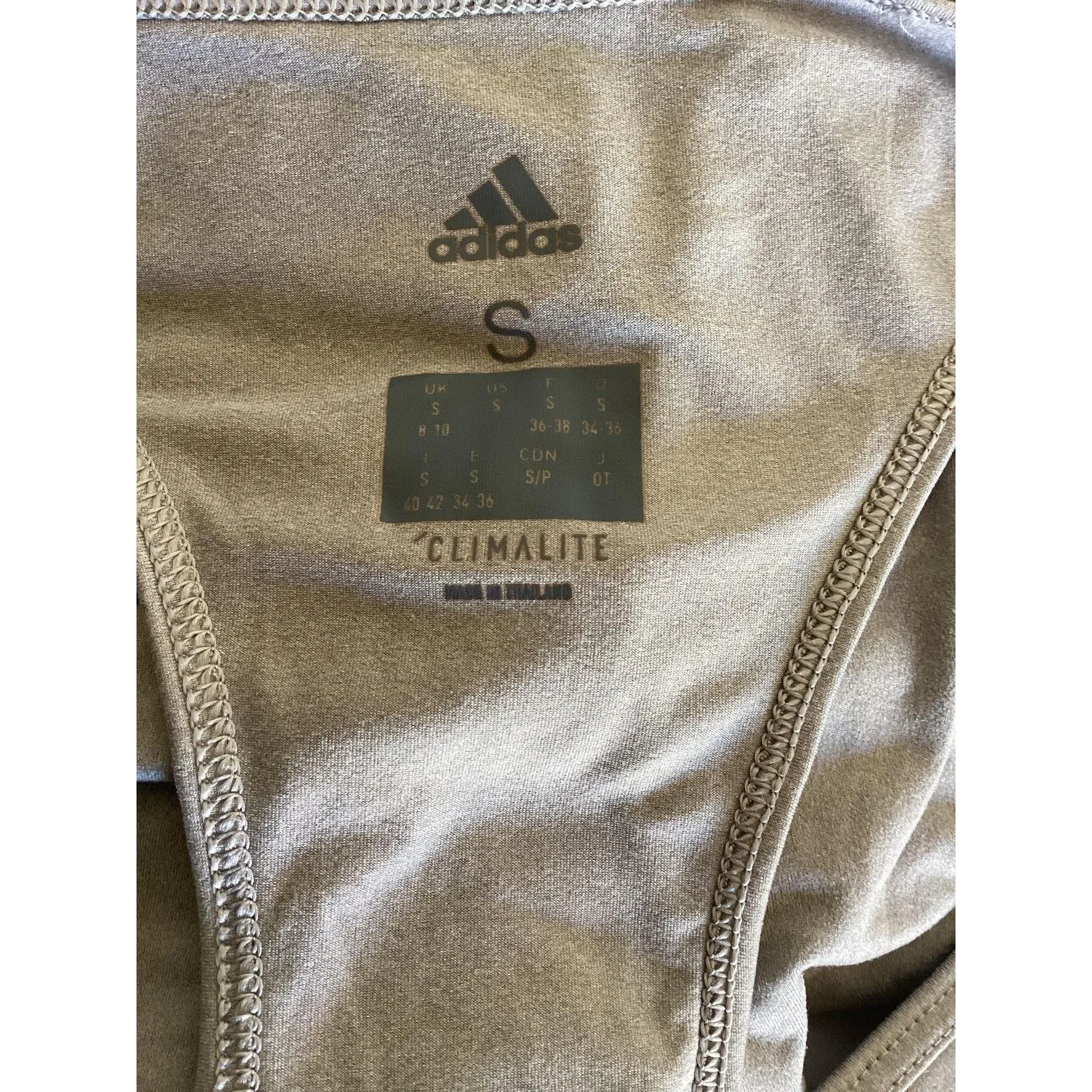 Adidas Tank Top Womens Small Gray Climalite Racerback Athletic Running Training - Image 3