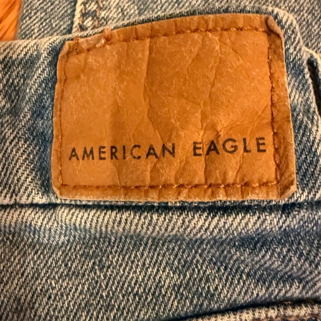 American Eagle Women's Curvy Mom Jeans Size 4 Blue High Rise 5-Pocket - Image 5