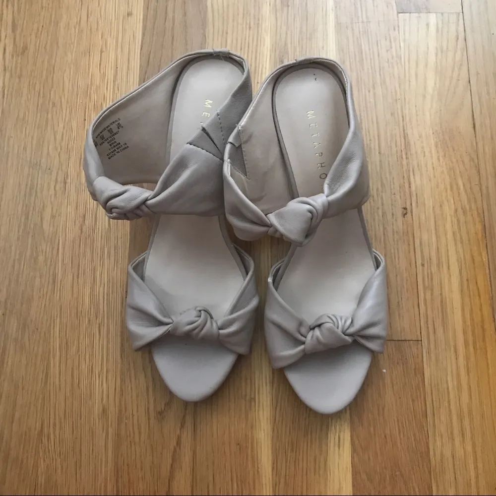 METAPHOR Knotted Bria Heel Sandals 8 - Image 3