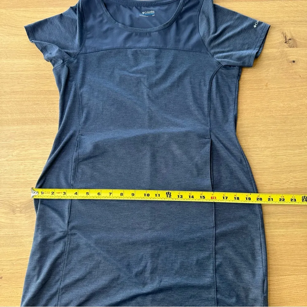 Columbia Womens Place to Place II Dress Size Small Blue Short Sleeve Lightweight - Image 10