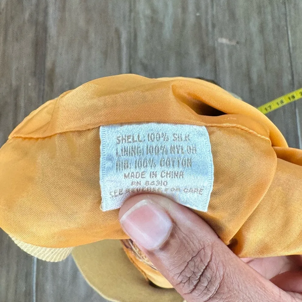 SUMMA SILK Silk Bomber Jacket Vintage Safari Print 90s artsy maximalist Boho Brown Size XL - Image 8