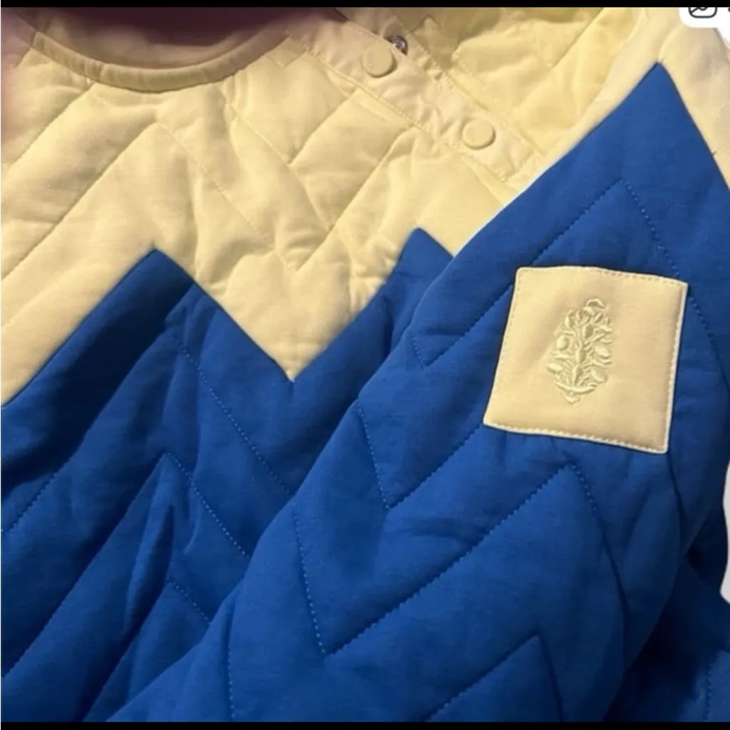 Free People  Zig Zag Pullover Jacket. Size Large - Image 3