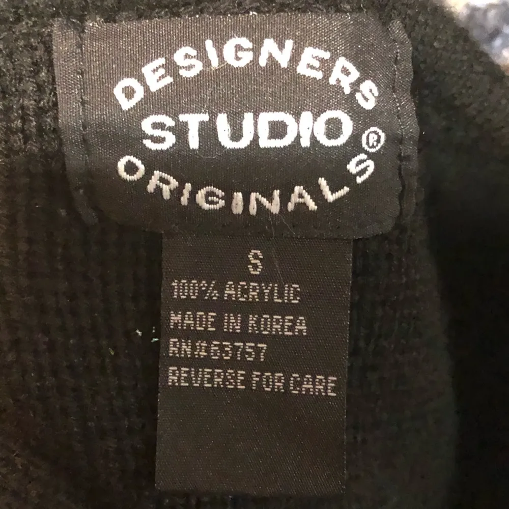 Vintage Sweater Small Studio Designer Original Black Sweater - Image 7