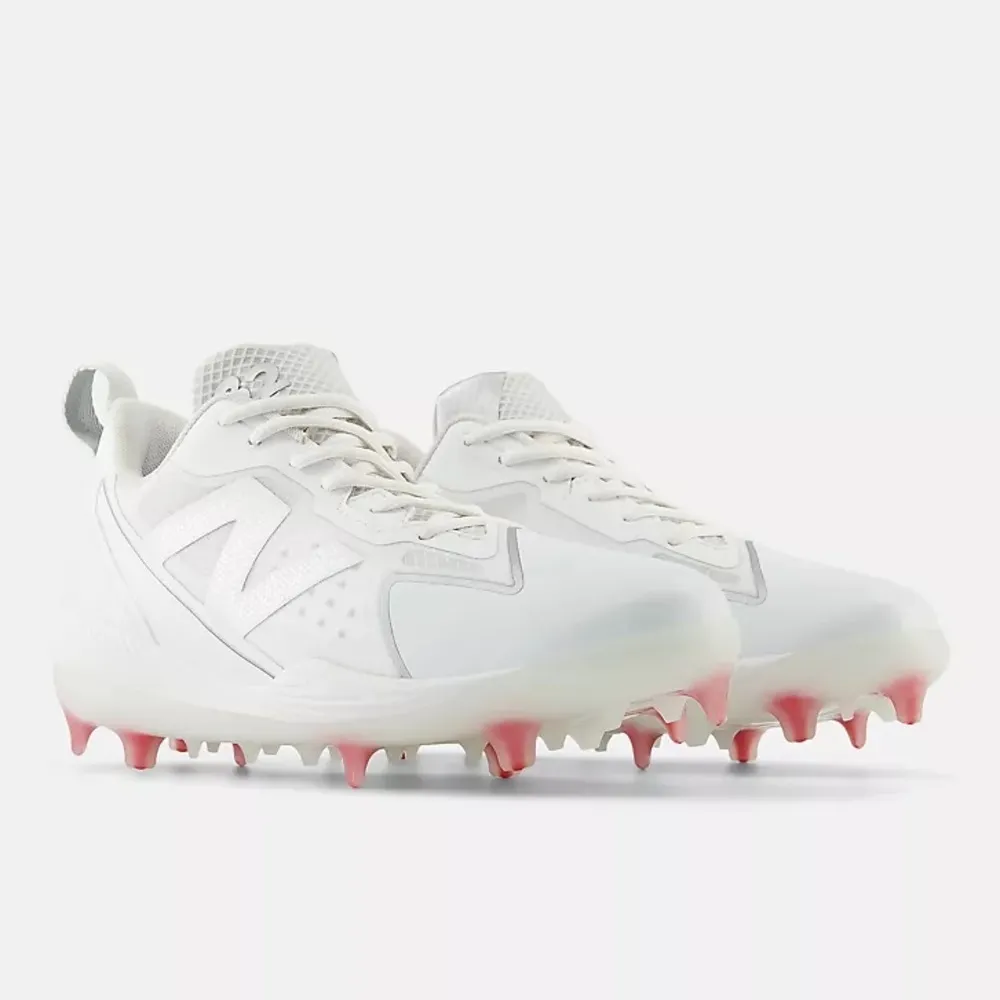 New Balance  White Silver FuelCell Romero Duo Comp Softball‎ Cleats - Image 2