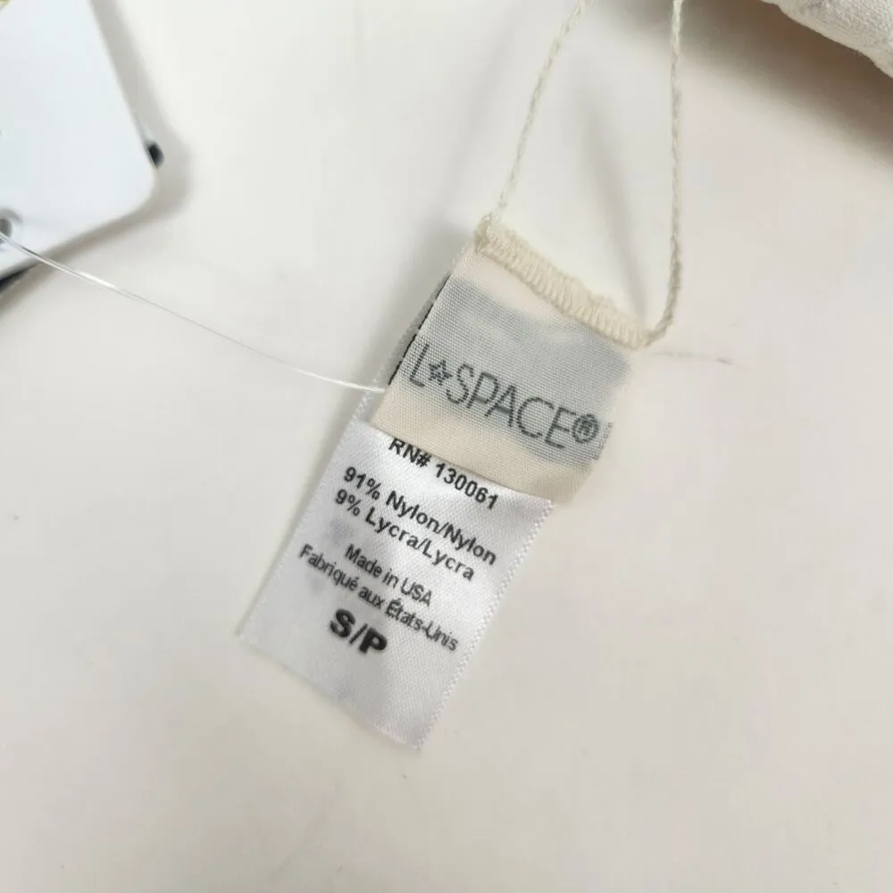 L*Space Jaylo Bikini Top in Cream Racerback Size Small NWT - Image 6