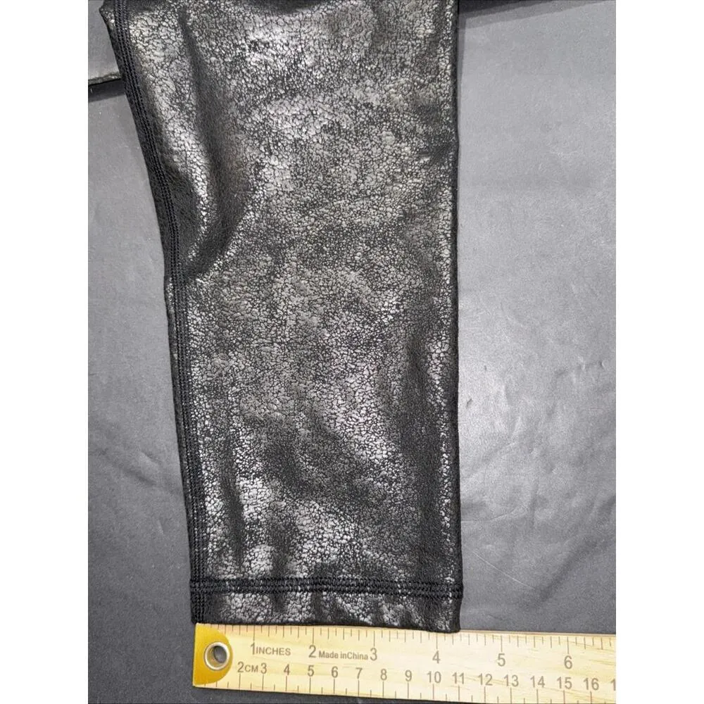 Offline Aerie High Rise Faux Leather Legging Black Preppy Career City Sleek Lg - Image 6