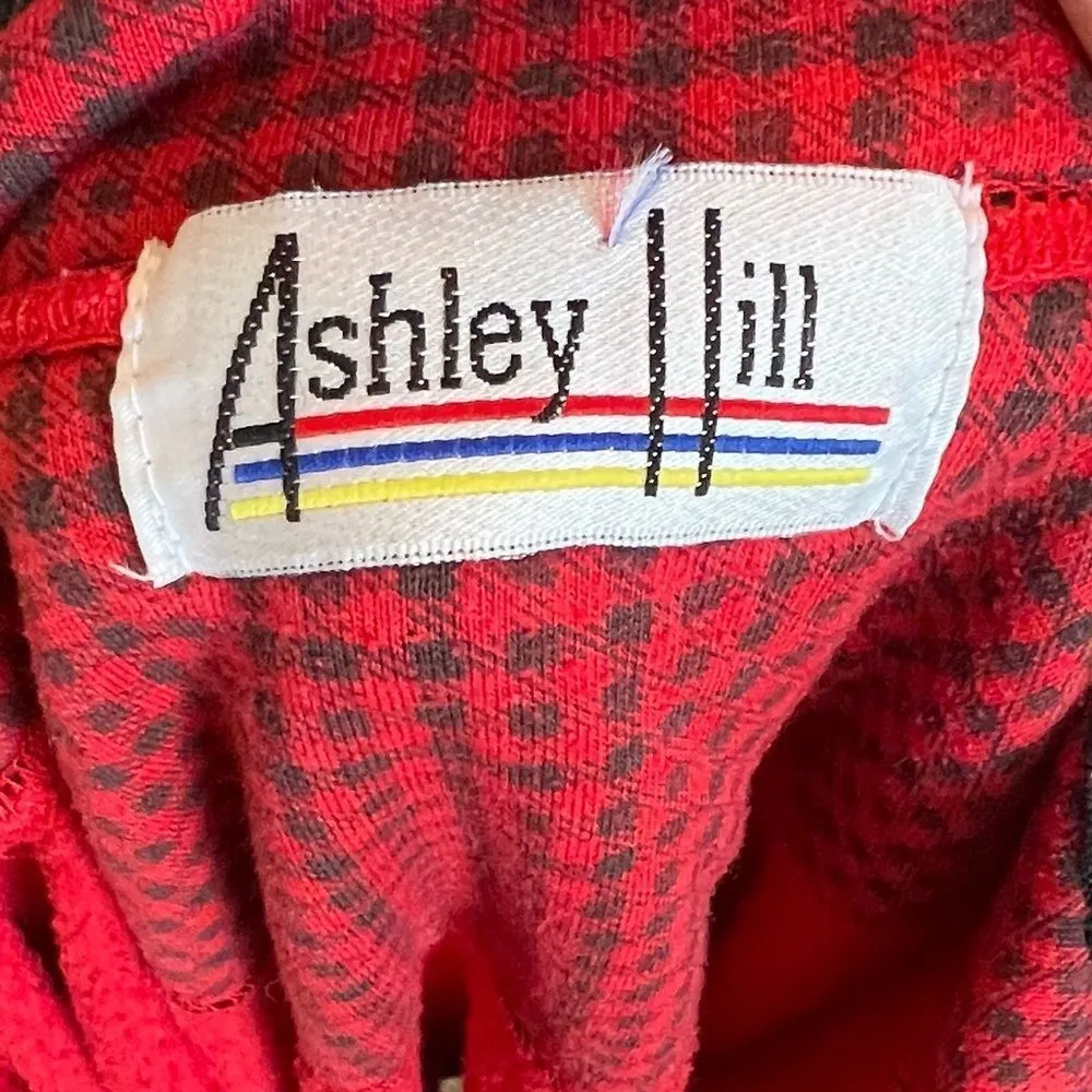 Vintage Ashley Hill Christmas Pullover‎ Shirt Red Size L - Image 6