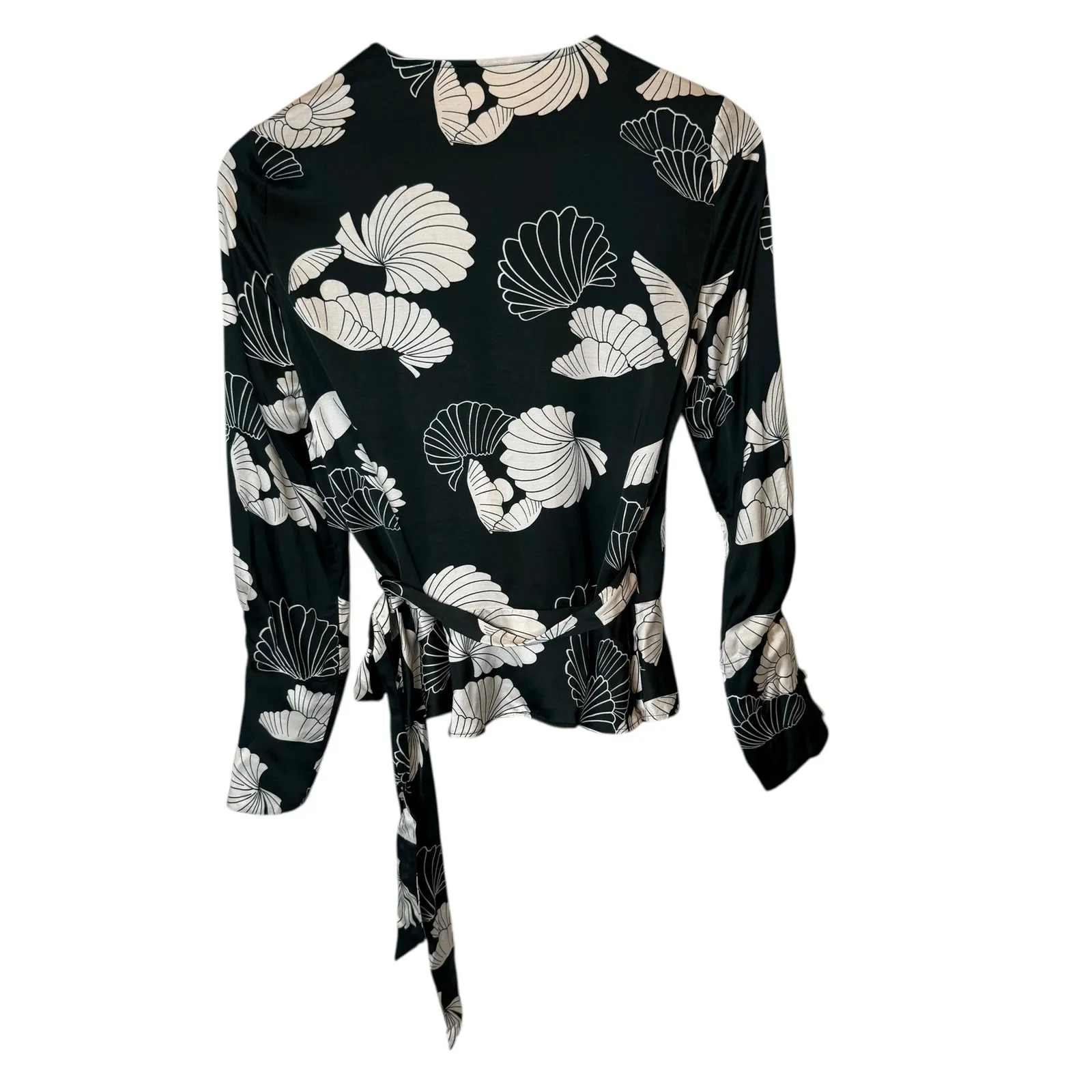 Scotch & Soda Flowy Long Sleeve Wrap Top - Image 3