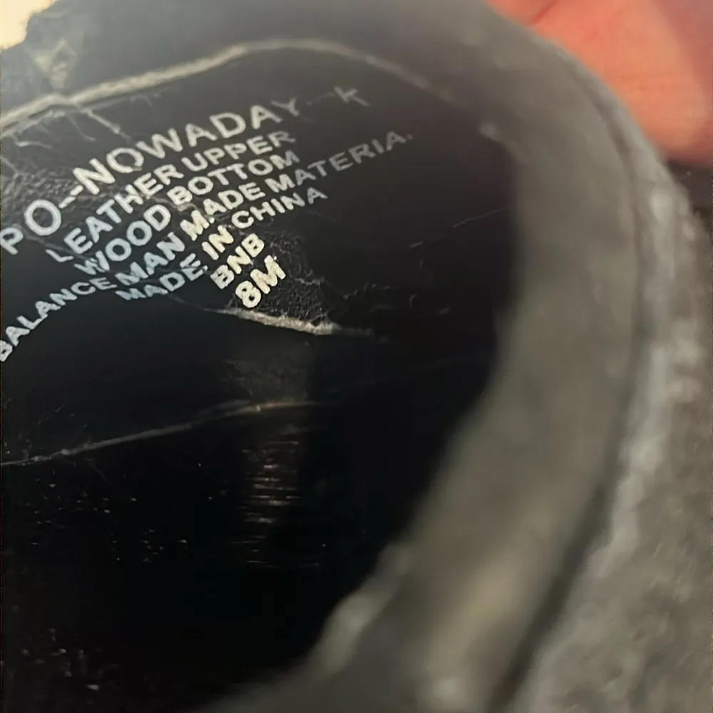 Nine & Company black  PO-NOWADAY-K leather clog size 8 in great condition! - Image 9