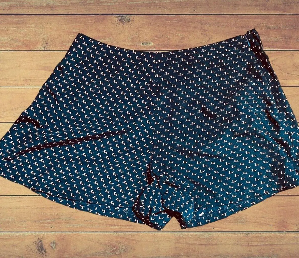 Women’s Size Small Shorts • Navy Dotted with Polo Ponies Belt Loops  EGUC - Image 4