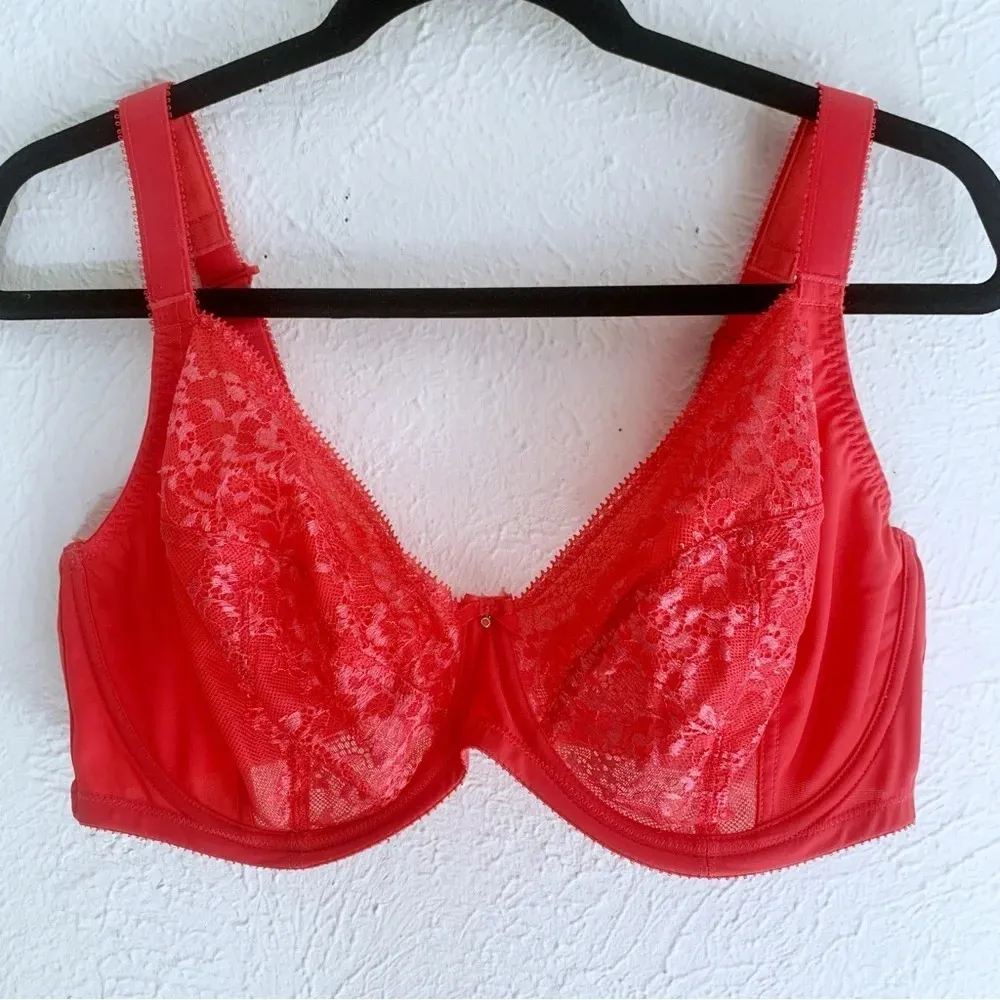 Sculptresse by Panache Roxie Plunge Convertible Underwire Bra Hot Coral 40F - Image 3