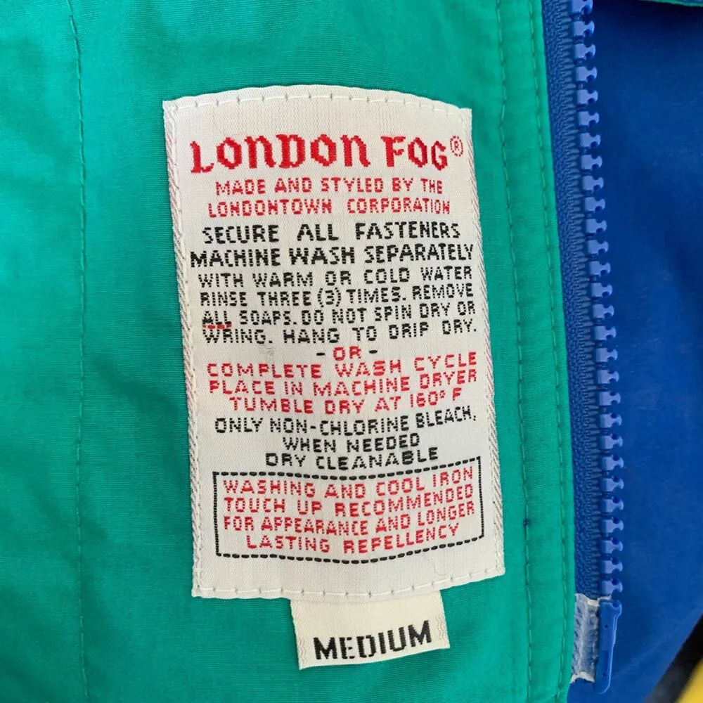 Vintage London Fog Thinsulate 3M Colorblock Jacket in Blue - Image 7
