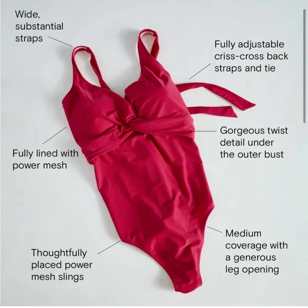 NWT Universal Standard The Swimsuit One Piece in Black - Size XL (4X) - Image 3