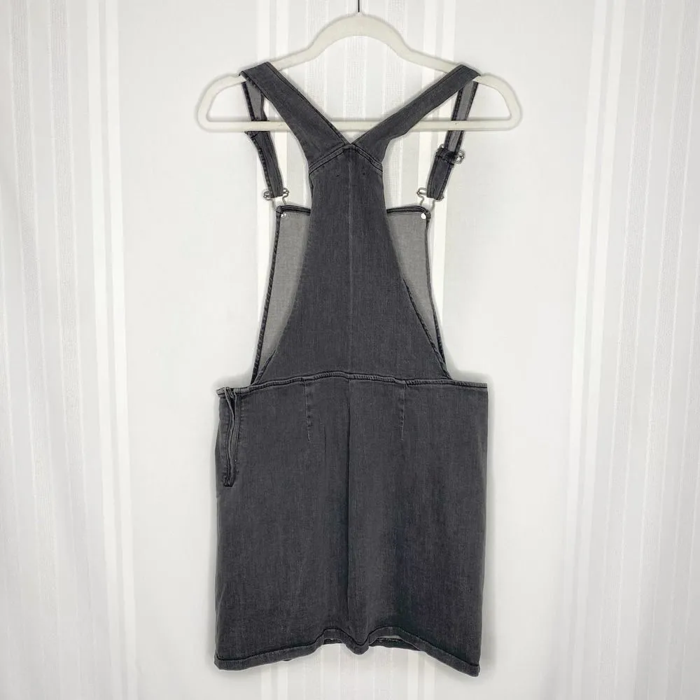 BDG Urban Outfitters Deconstructed Denim Overall Dress Medium Sleeveless Gray - Image 15
