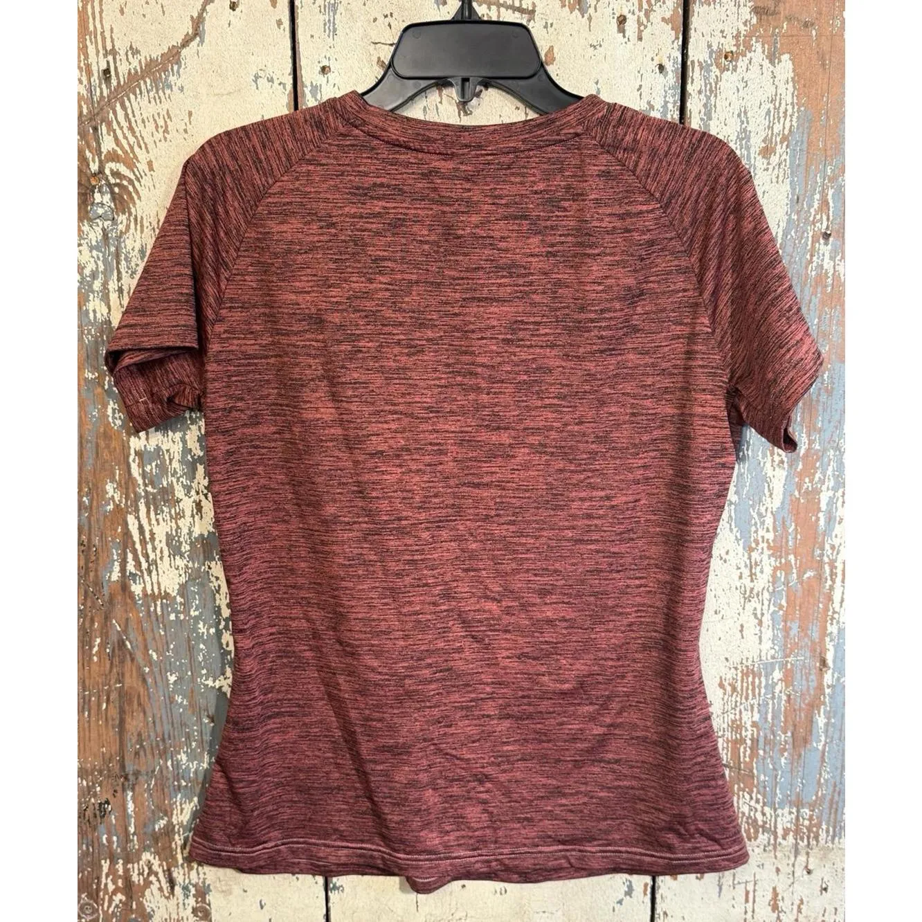 Women’s V-Neck Adidas athletic shirt heathered size Large - Image 4