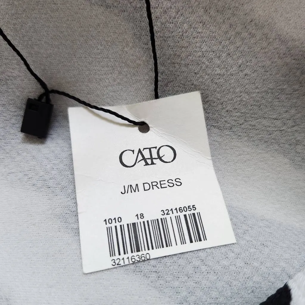 Cato Black and White Dress NWT Size Large Zebra Graphic Print Dress - Image 7