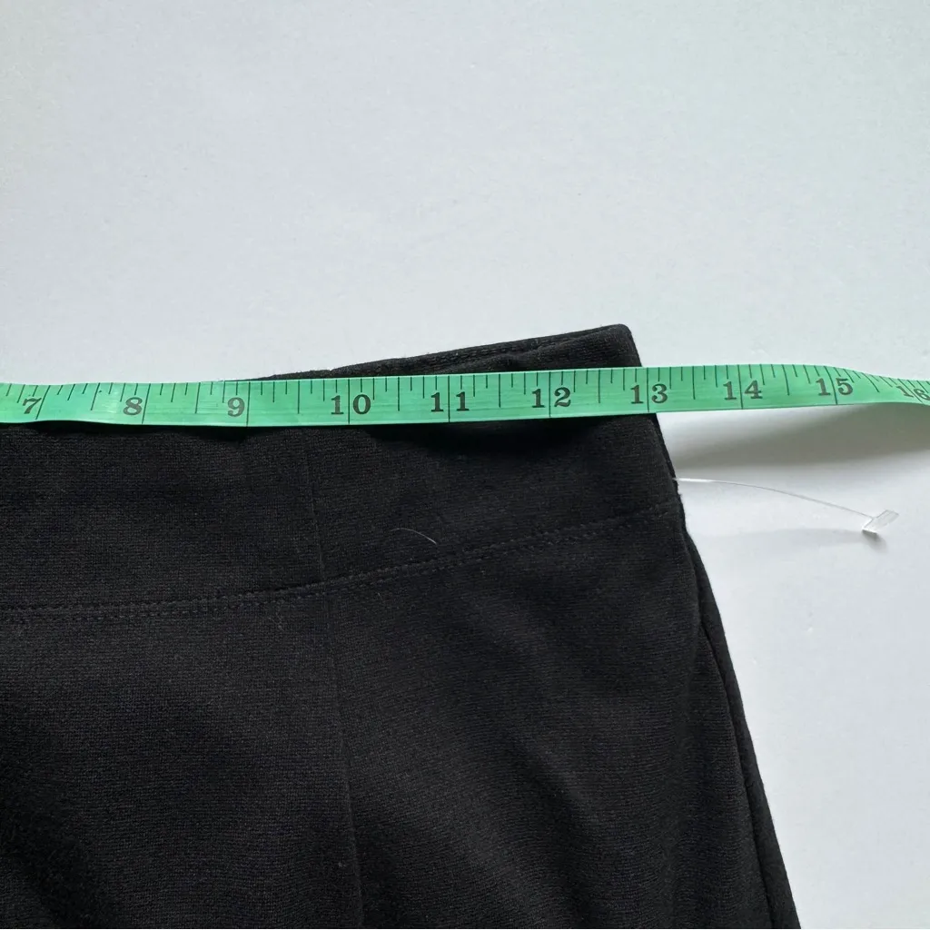 Eileen Fisher Black Washable Stretch Crepe Mini Skirt Size Small - Image 4