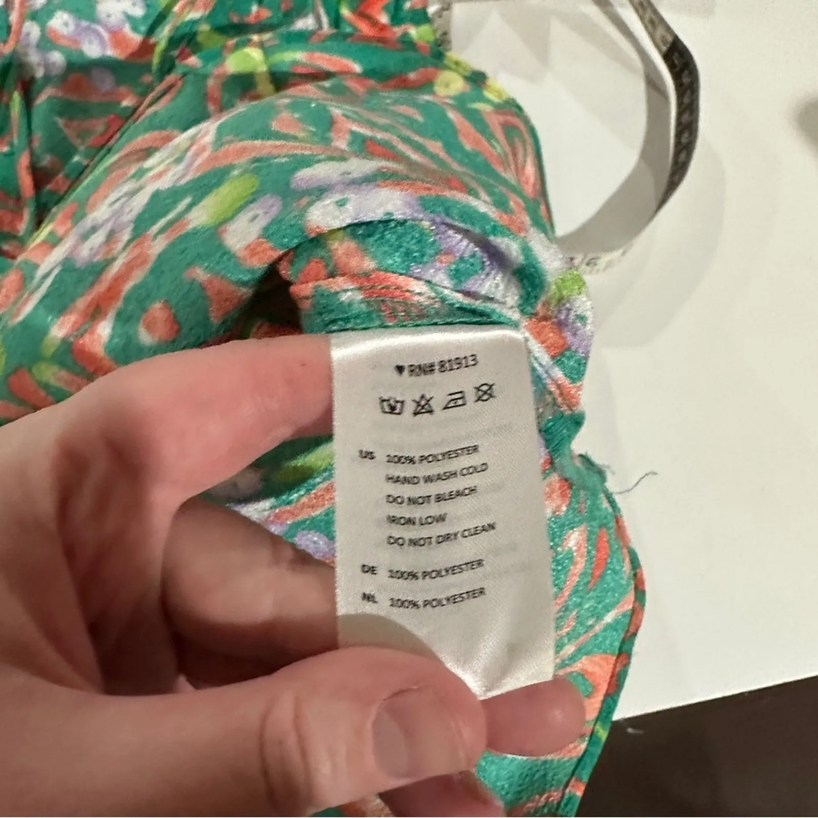 Copper & Ella Coral Reef Print Sleeveless Laya Tassel‎ Top Size S - Image 8