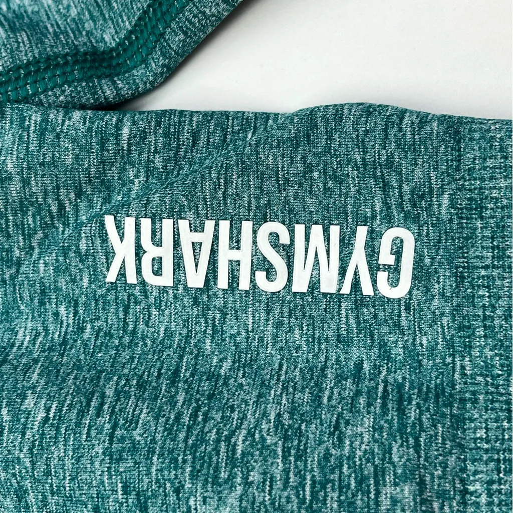 GymShark Womens Size XS Teal Long Sleeve Cropped‎ Fitted Top Workout Athletic - Image 5