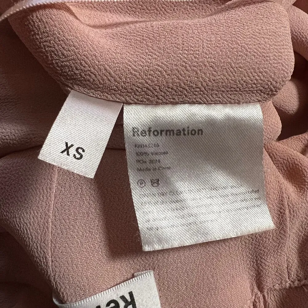 Reformation Sleeveless V-Neck Peppermint Maxi Wrap Dress Size XS Formal Bridal - Image 10