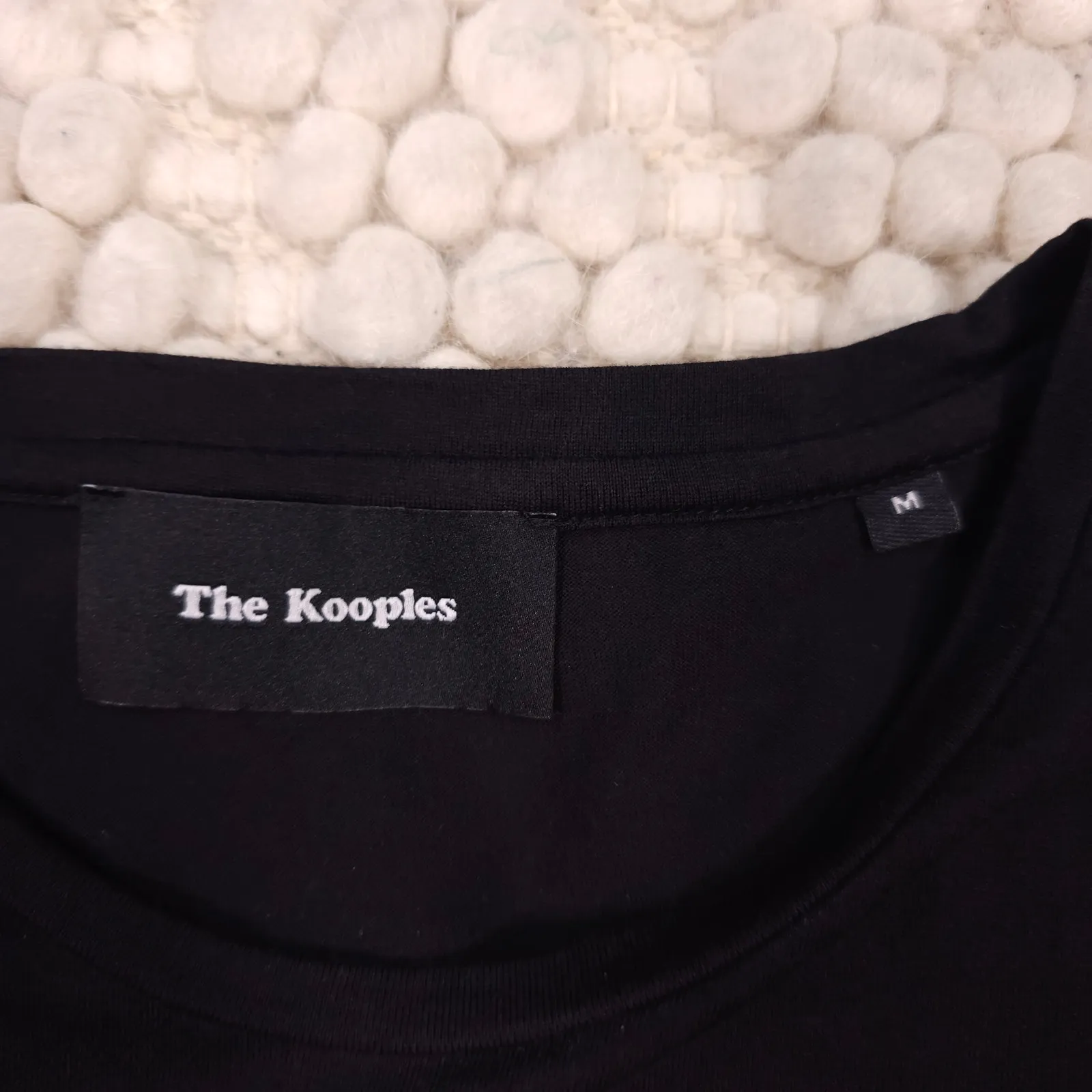 The Kooples Broderie Eyelet Long Sleeve Tee Black Sz Medium - Image 6