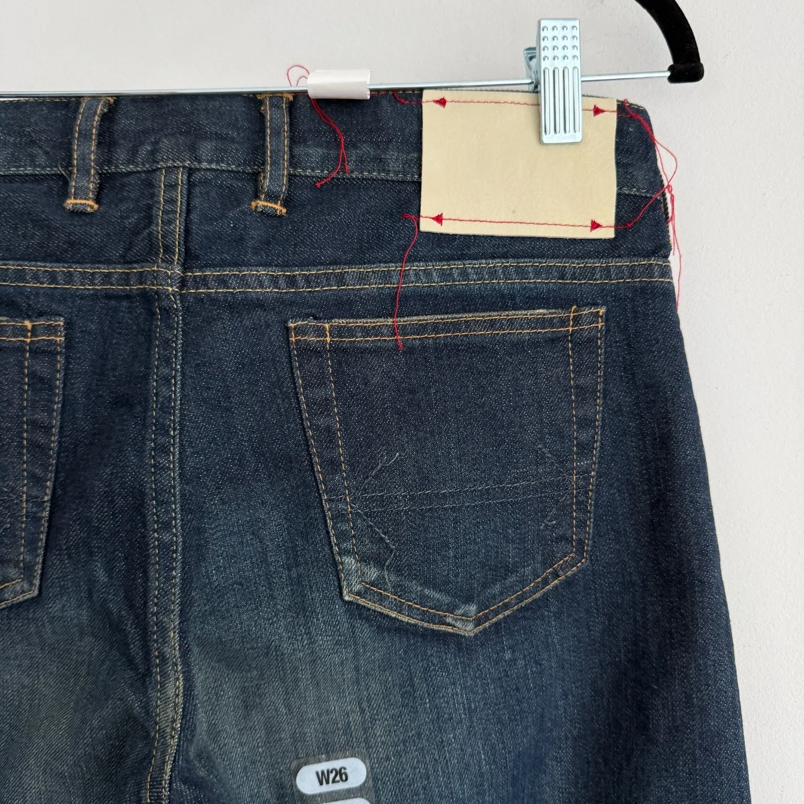 Project 5EP X Styleforum Womens Mens 26x32 Japanese Selvedge Redline Honeycomb Blue Size 26 - Image 9