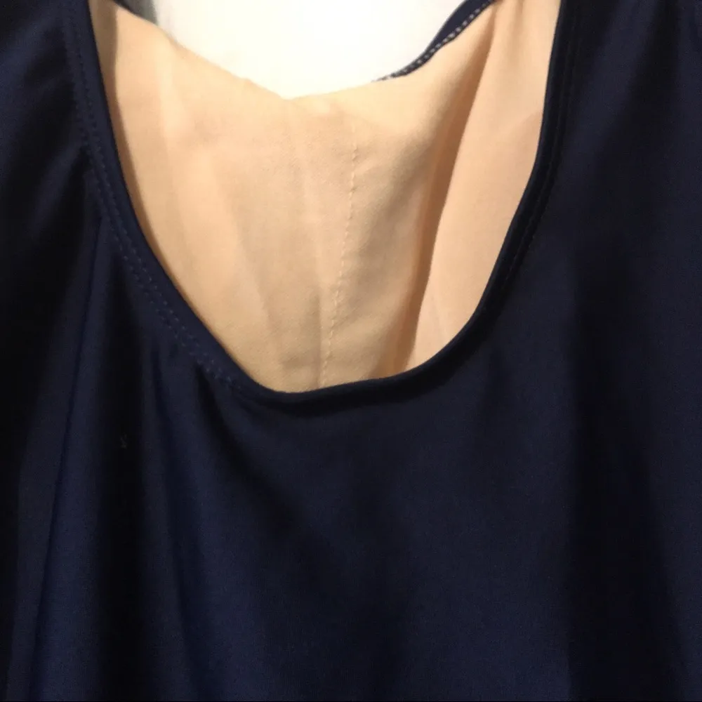 Xinghuaerte navy‎ floral skirted swimsuit XXXL Blue Size undefined - Image 6